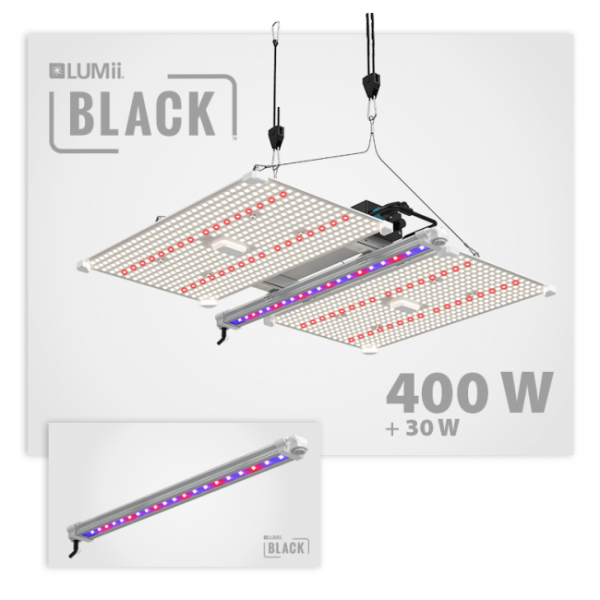 Lumii Black, Blade 400W LED + 30W UV/FR LED-Leiste, Bundle