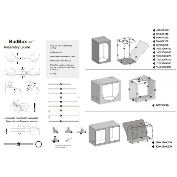 BudBox LITE 80x80x160 cm